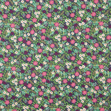 Navy Wild Garden Cotton Poplin - Ribes y Casals
