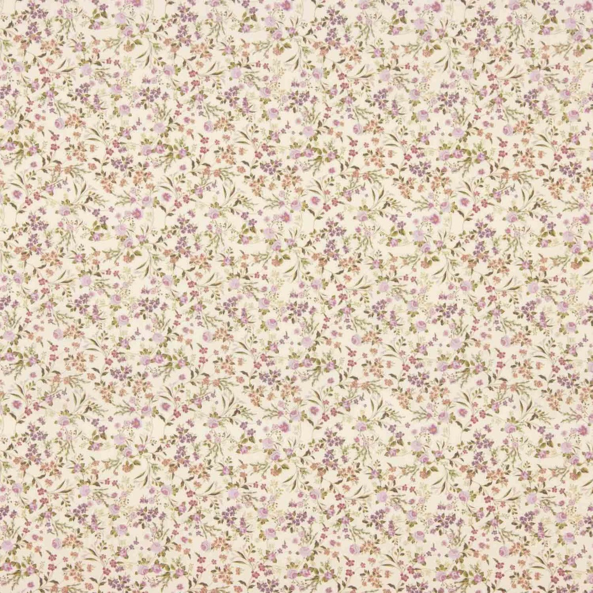 Wild Garden Mauve Floral Cotton Batiste - Ribes y Casals
