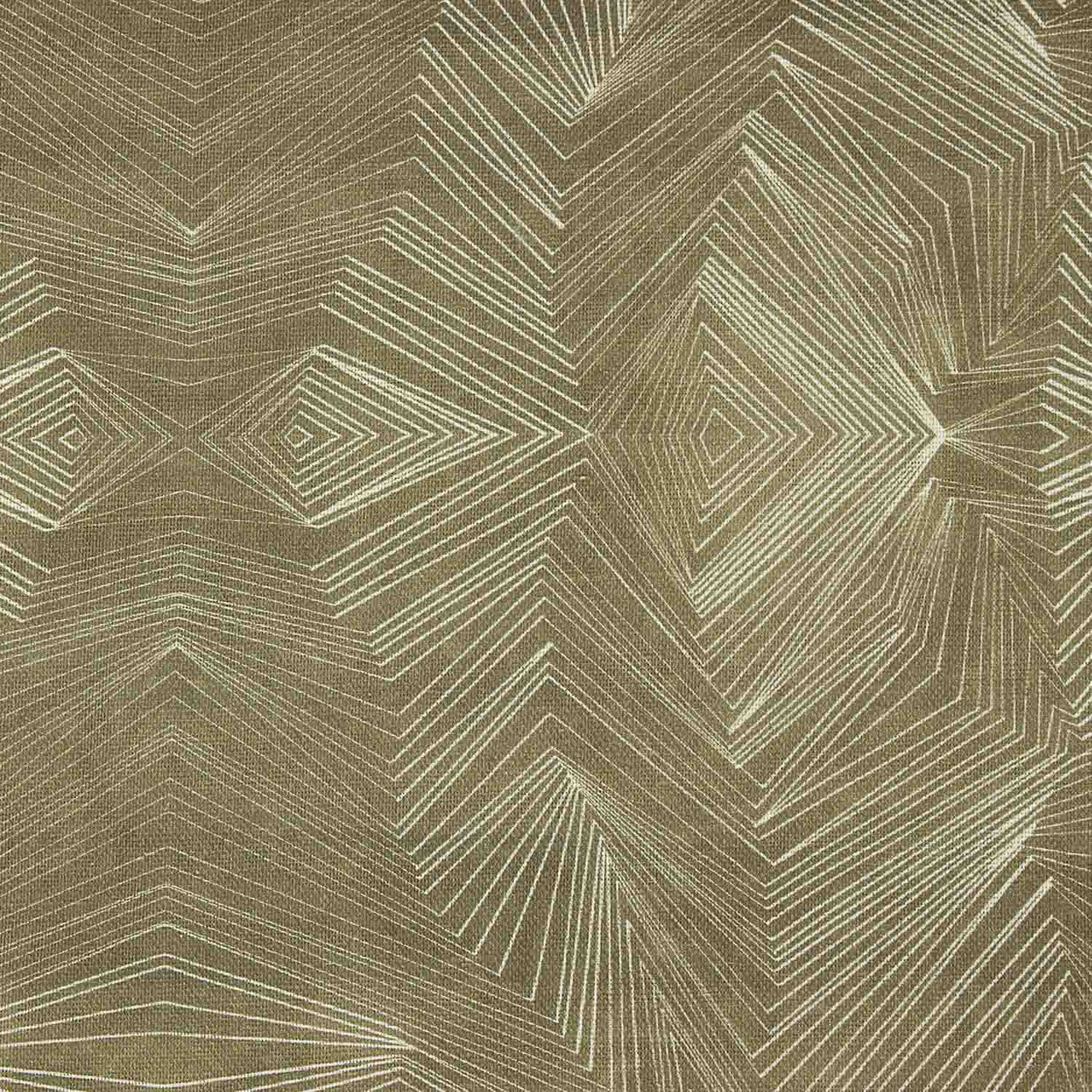 Linen and Jute Geometric Print Earth - Ribes y Casals