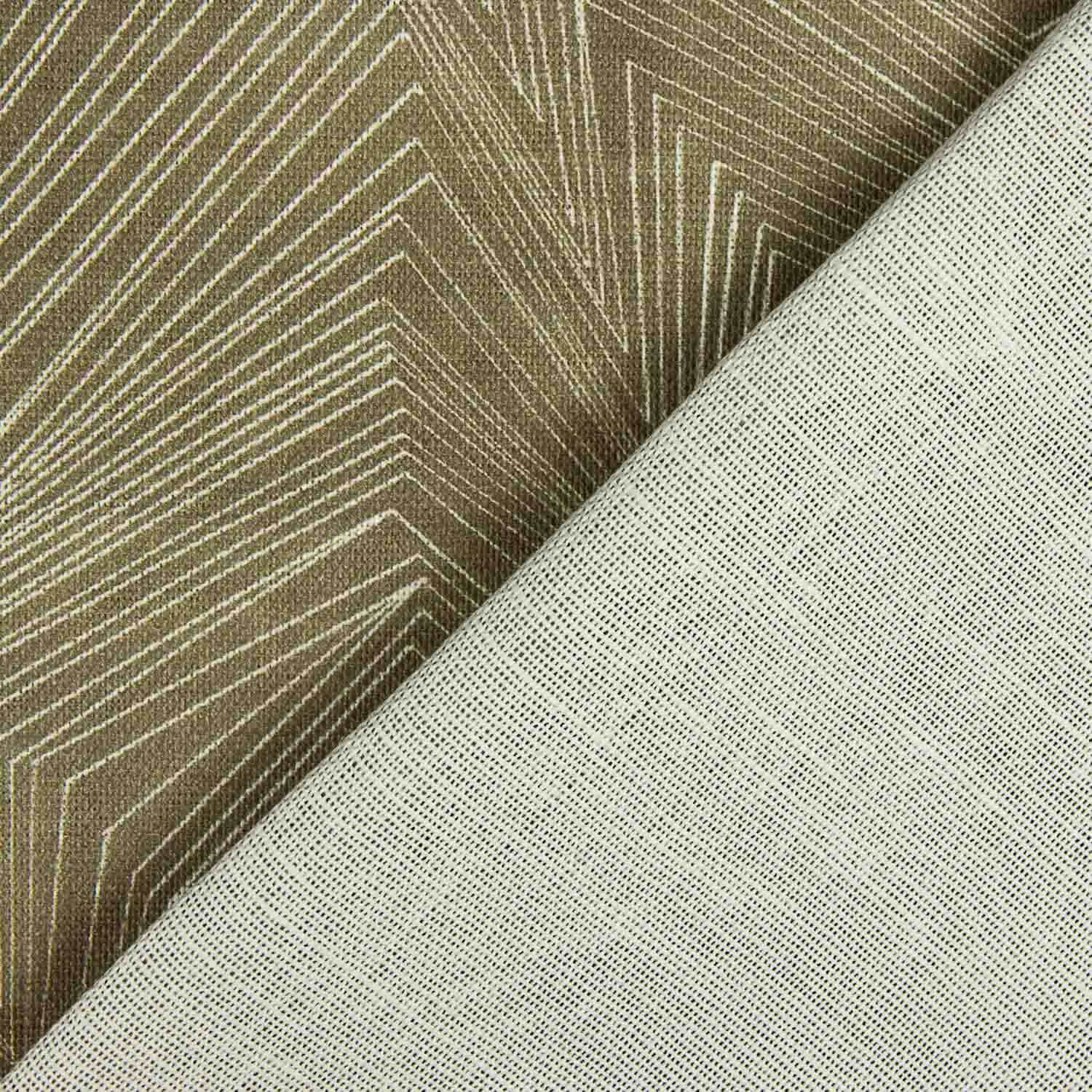 Linen and Jute Geometric Print Earth - Ribes y Casals