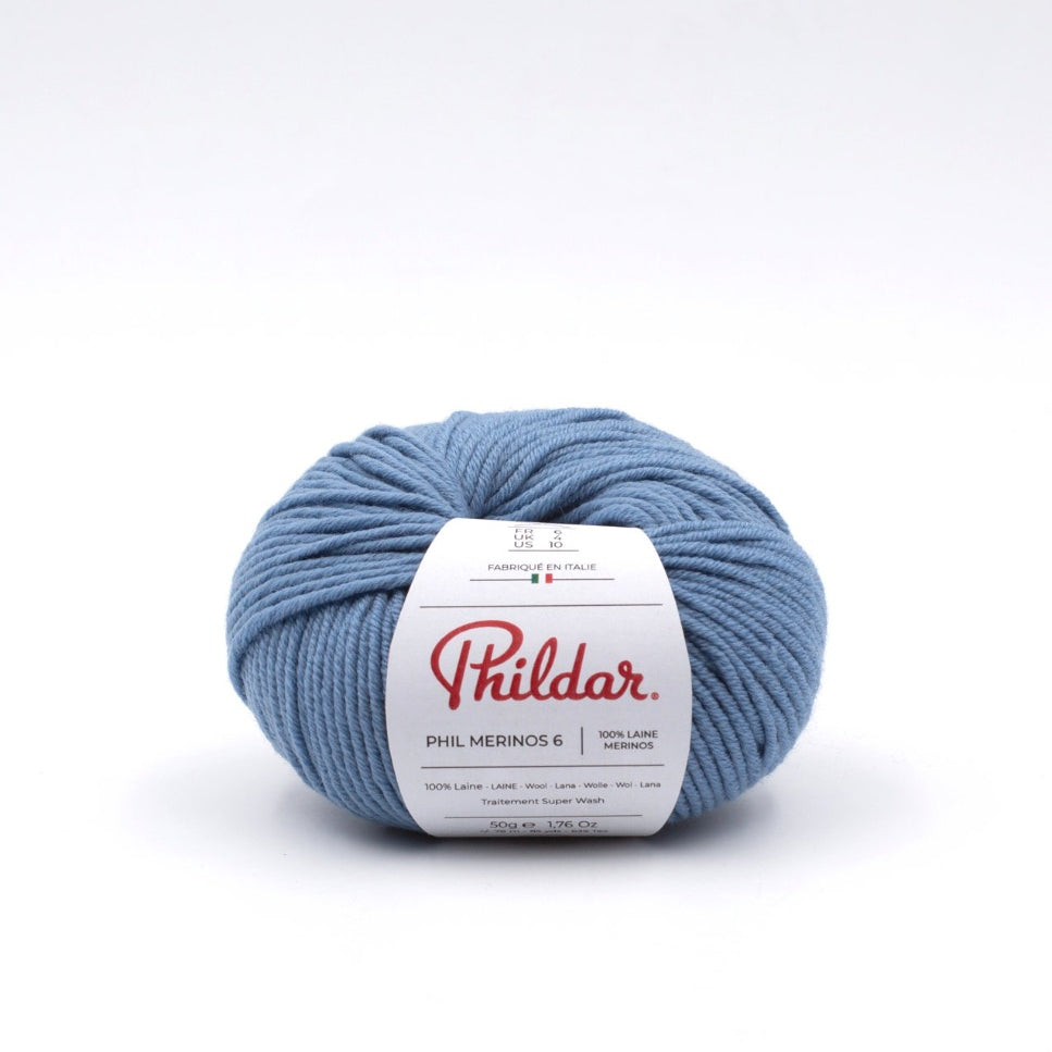 Wool Phil Merinos Denim Blue - Ribes y Casals