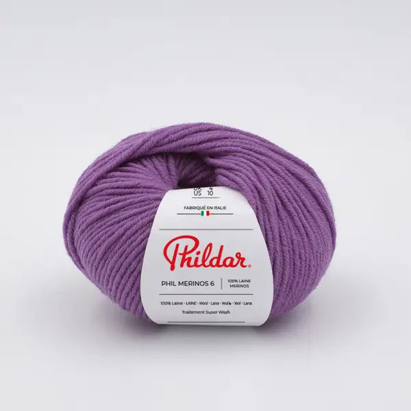 Phildar Merinos Wool Violet - Ribes y Casals