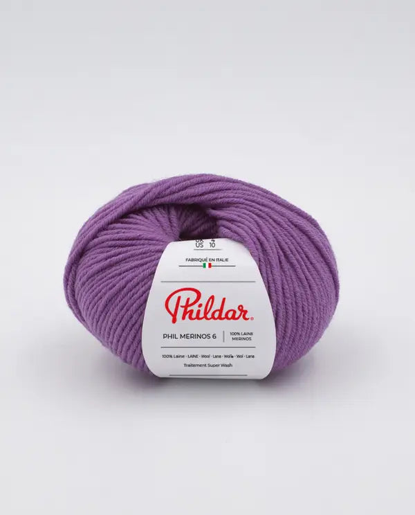 Phildar Merinos Wool Violet - Ribes y Casals