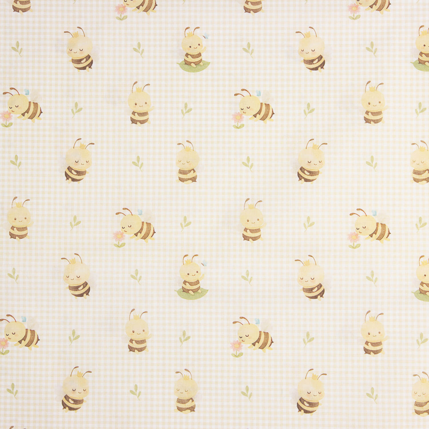 Sweet bees printed percale - Ribes y Casals