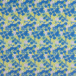 Intense Blue Floral Print Percale - Ribes y Casals