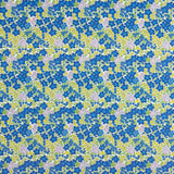 Intense Blue Floral Print Percale - Ribes y Casals