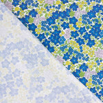 Intense Blue Floral Print Percale - Ribes y Casals