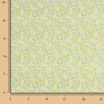 Yellow and Green Bouquet Printed Calico - Ribes y Casals