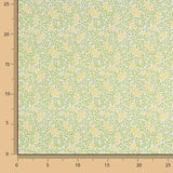 Yellow and Green Bouquet Printed Calico - Ribes y Casals