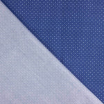 Printed Calico Blue Background White Moon - Ribes y Casals