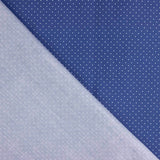 Printed Calico Blue Background White Moon - Ribes y Casals