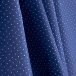 Printed Calico Blue Background White Moon - Ribes y Casals