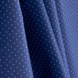 Printed Calico Blue Background White Moon - Ribes y Casals
