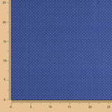 Printed Calico Blue Background White Moon - Ribes y Casals