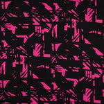 Fuchsia Graffiti Cotton Voile Fabric Remnant 100 x 145 cm - Ribes y Casals