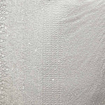 White Tulle Bridal Beading with Mini Flowers and Gradient Effect – Elegance - Ribes y Casals
