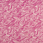 Fuchsia Zebra Print Polyester Chiffon - Ribes y Casals
