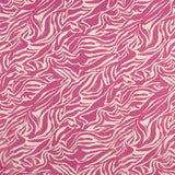 Fuchsia Zebra Print Polyester Chiffon - Ribes y Casals