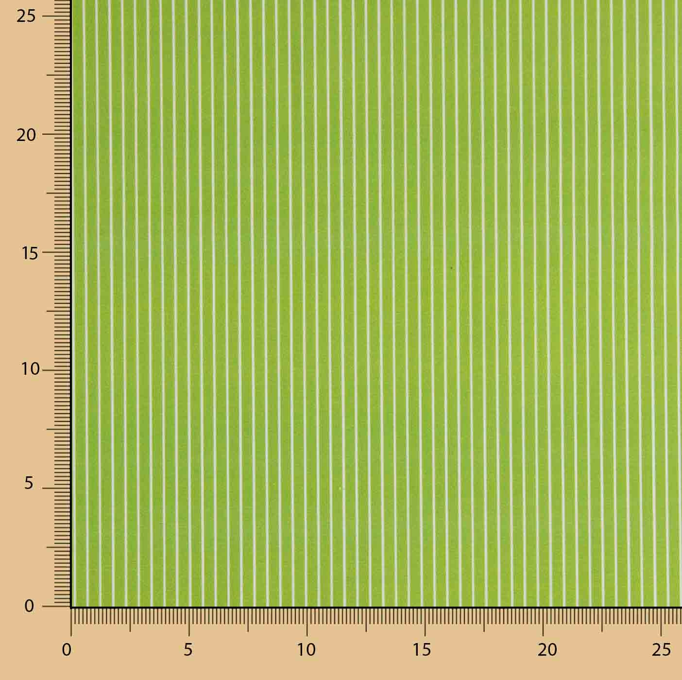 Pistachio Striped Printed Calico - Ribes y Casals