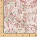 Pink and Green Floral Brocade - Ribes y Casals