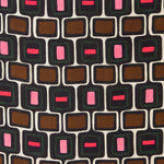 Retro Geometric Viscose Satin - Ribes y Casals