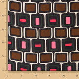 Retro Geometric Viscose Satin - Ribes y Casals