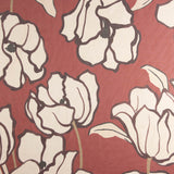 Terracotta Magnolia Printed Bambula Gauze - Ribes y Casals