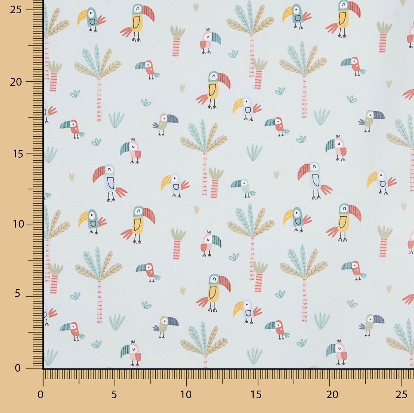 Jungle Club printed percale - Ribes y Casals