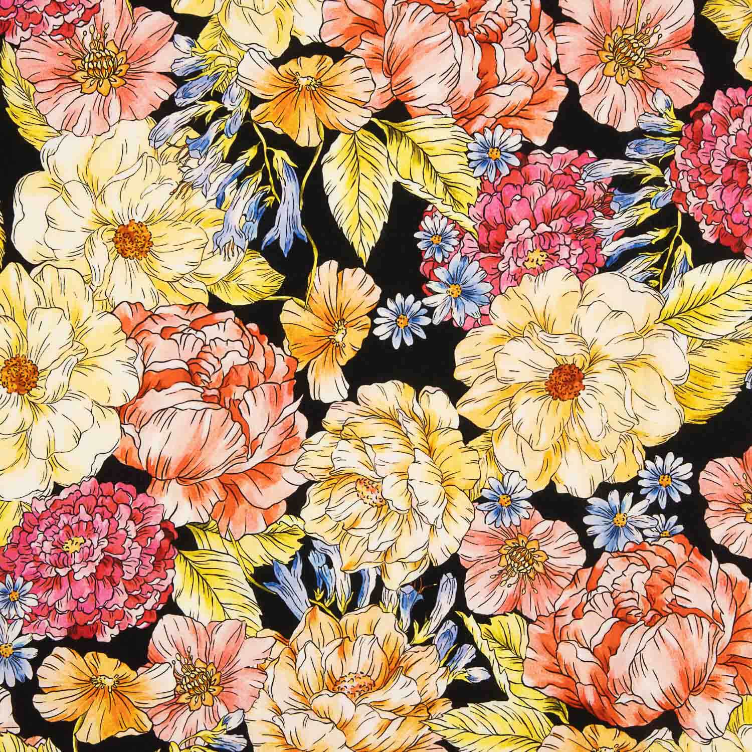 Romantic Garden Printed Viscose - Ribes y Casals