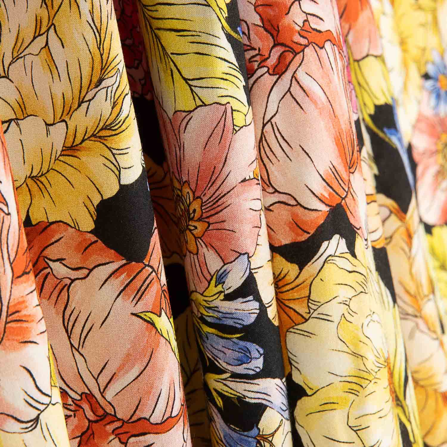 Romantic Garden Printed Viscose - Ribes y Casals