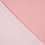 White and Strawberry Polka Dot Printed Calico - Ribes y Casals