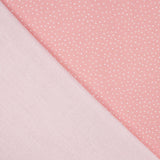 White and Strawberry Polka Dot Printed Calico - Ribes y Casals