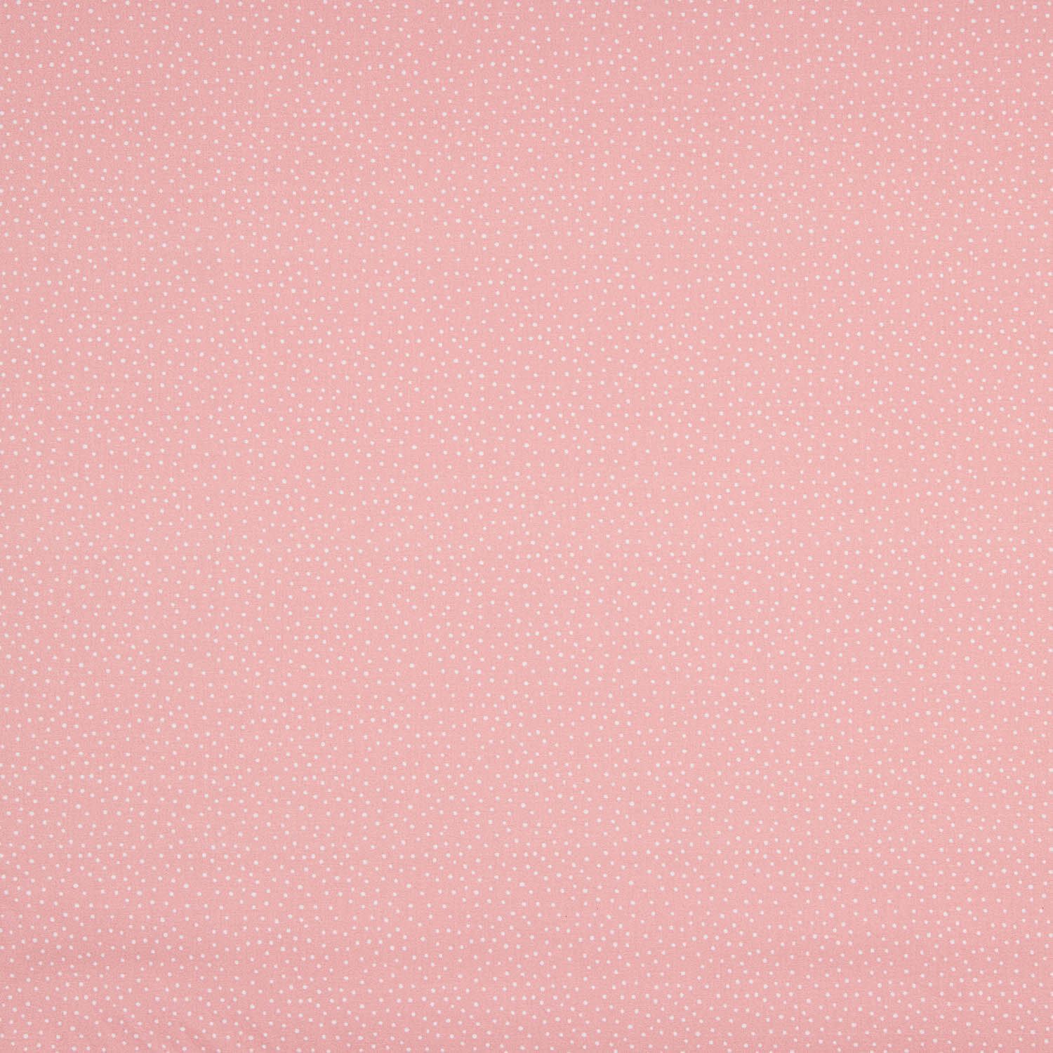 White and Strawberry Polka Dot Printed Calico - Ribes y Casals
