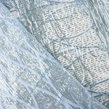 Soft Blue Tulle with Sequins and Fringes - Ribes y Casals