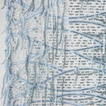 Soft Blue Tulle with Sequins and Fringes - Ribes y Casals