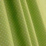 White Moon Print Calico with Pistachio Background - Ribes y Casals