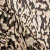 Crinkled Polyester Chiffon – Dune with Lurex - Ribes y Casals