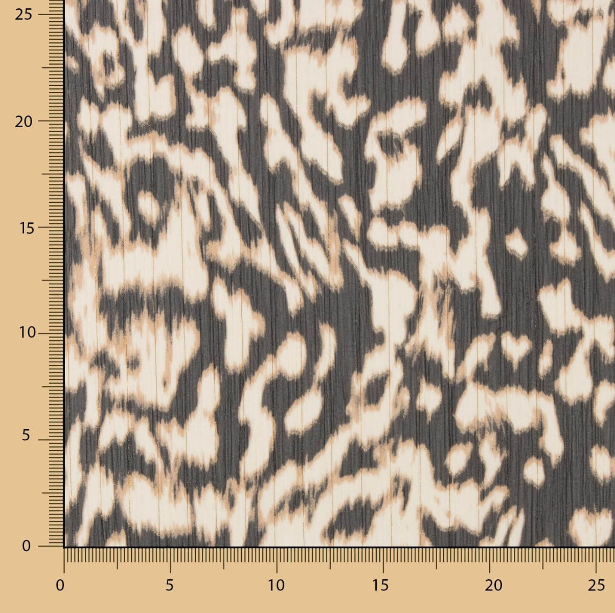 Crinkled Polyester Chiffon – Dune with Lurex - Ribes y Casals