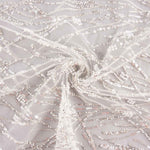 White Tulle Bridal Beading with Gradient Branches – Elegance - Ribes y Casals