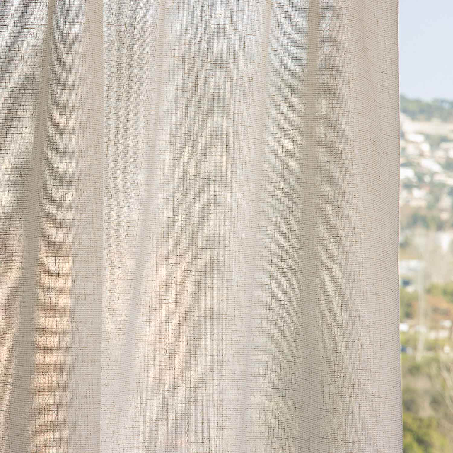 Gateado Linen-Look Semi-Sheer Curtain - Ribes y Casals