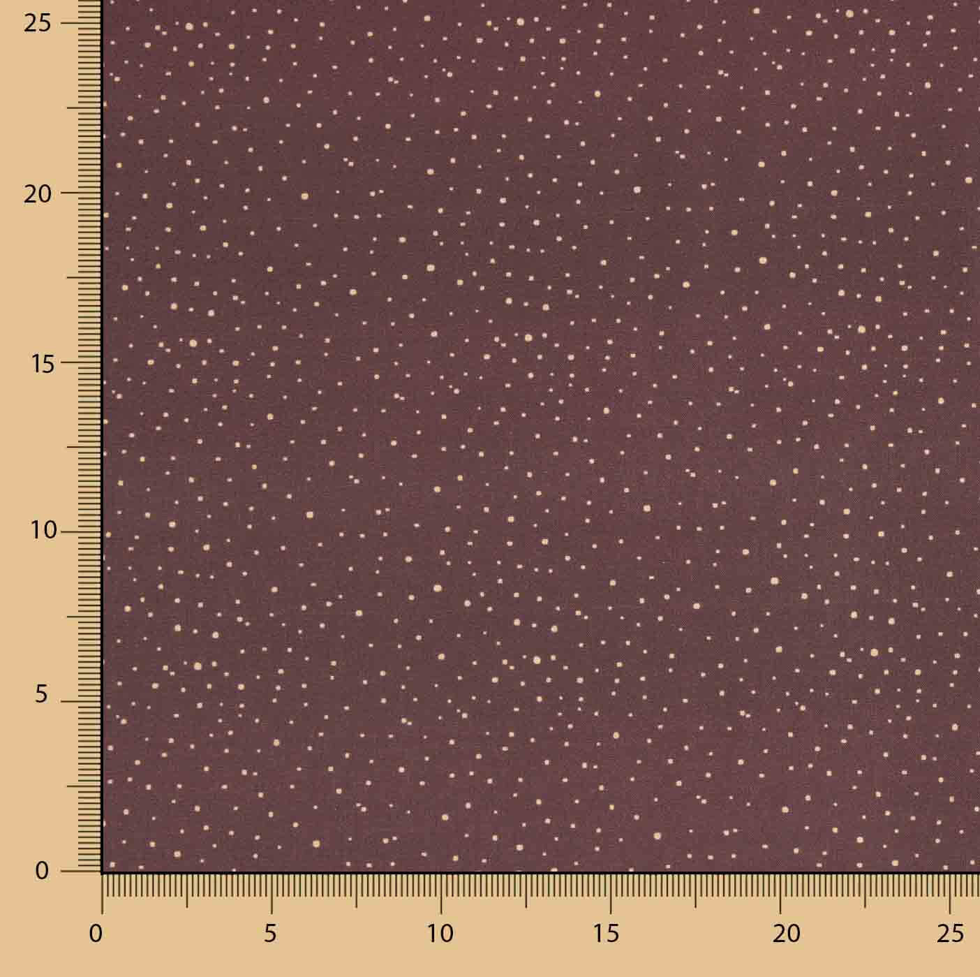 Burgundy Polka Dot Printed Calico - Ribes y Casals