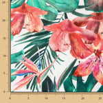 Green Tropical Print Bambula Viscose - Ribes y Casals