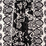 Ethnic-print viscose remnant with black border - Various lengths x 140 cm wide - Ribes y Casals