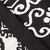 Ethnic-print viscose remnant with black border - Various lengths x 140 cm wide - Ribes y Casals