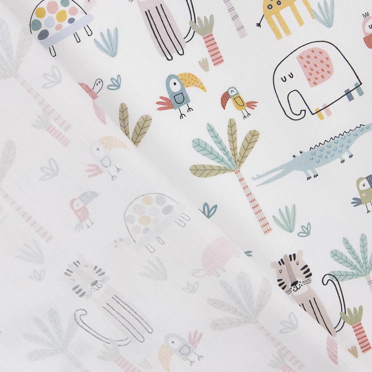 Jungle Kids printed percale - Ribes y Casals