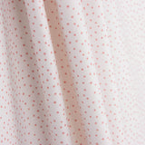 Strawberry-White Polka Dot Printed Calico - Ribes y Casals