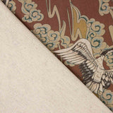 Half Panama Cotton Canvas – Oriental Cranes - Ribes y Casals