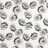 Black and White Daisy Bambula Gauze - Ribes y Casals
