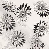 Black and White Daisy Bambula Gauze - Ribes y Casals