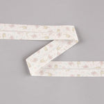 Bias Binding Organic Cotton Piglets y Kittens Pink-Cream 30mm - Ribes y Casals